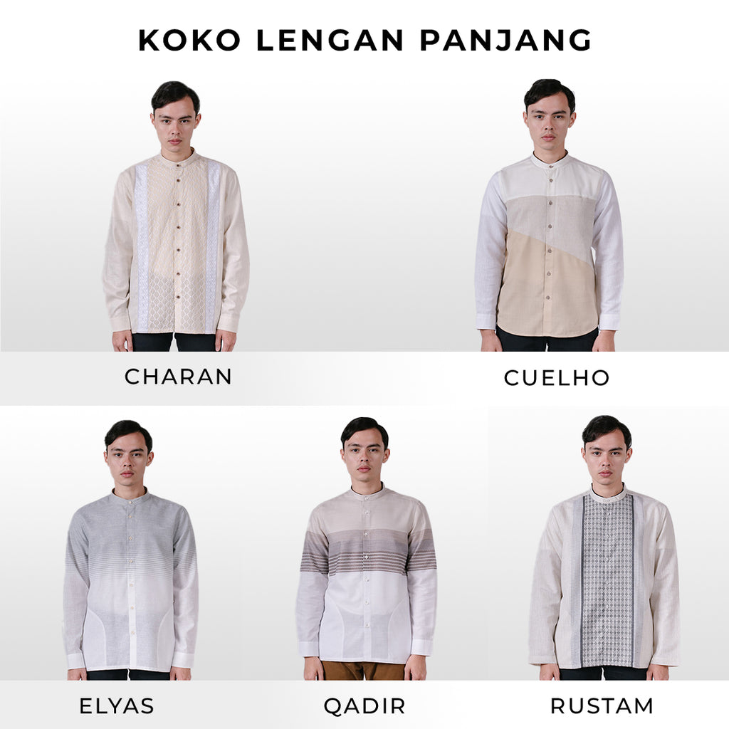 Men's Top by MOC Kemeja Koko Lengan Panjang Pria Collection 01