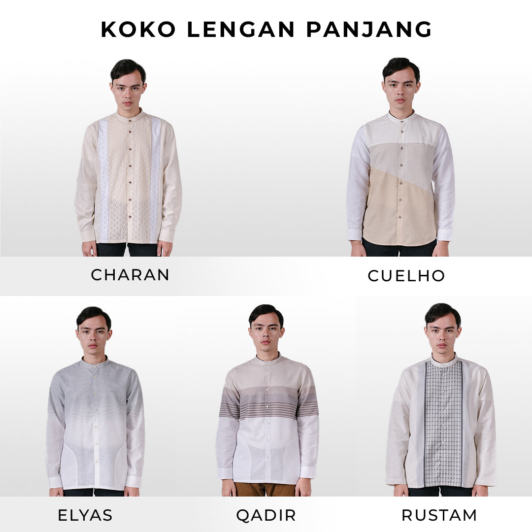 Men's Top by MOC Kemeja Koko Lengan Panjang Pria Collection 01