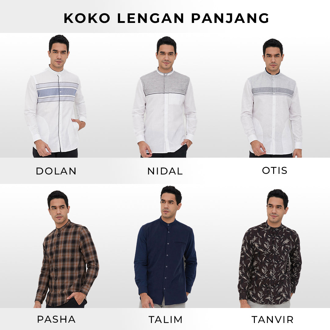 Men's Top by MOC Kemeja Koko Lengan Panjang Pria Collection 03