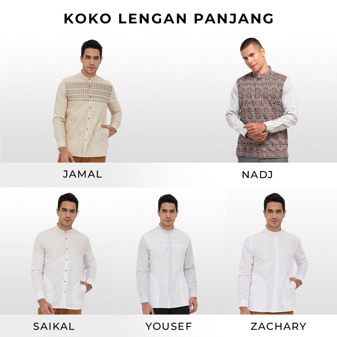 Men's Top by MOC Kemeja Koko Lengan Panjang Pria Collection 04
