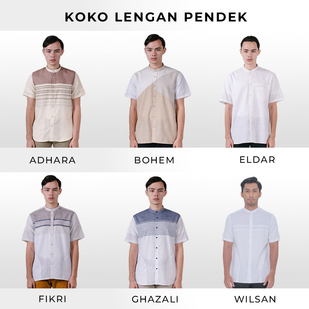 Men's Top by MOC Kemeja Koko Lengan Pendek Pria Collection 01