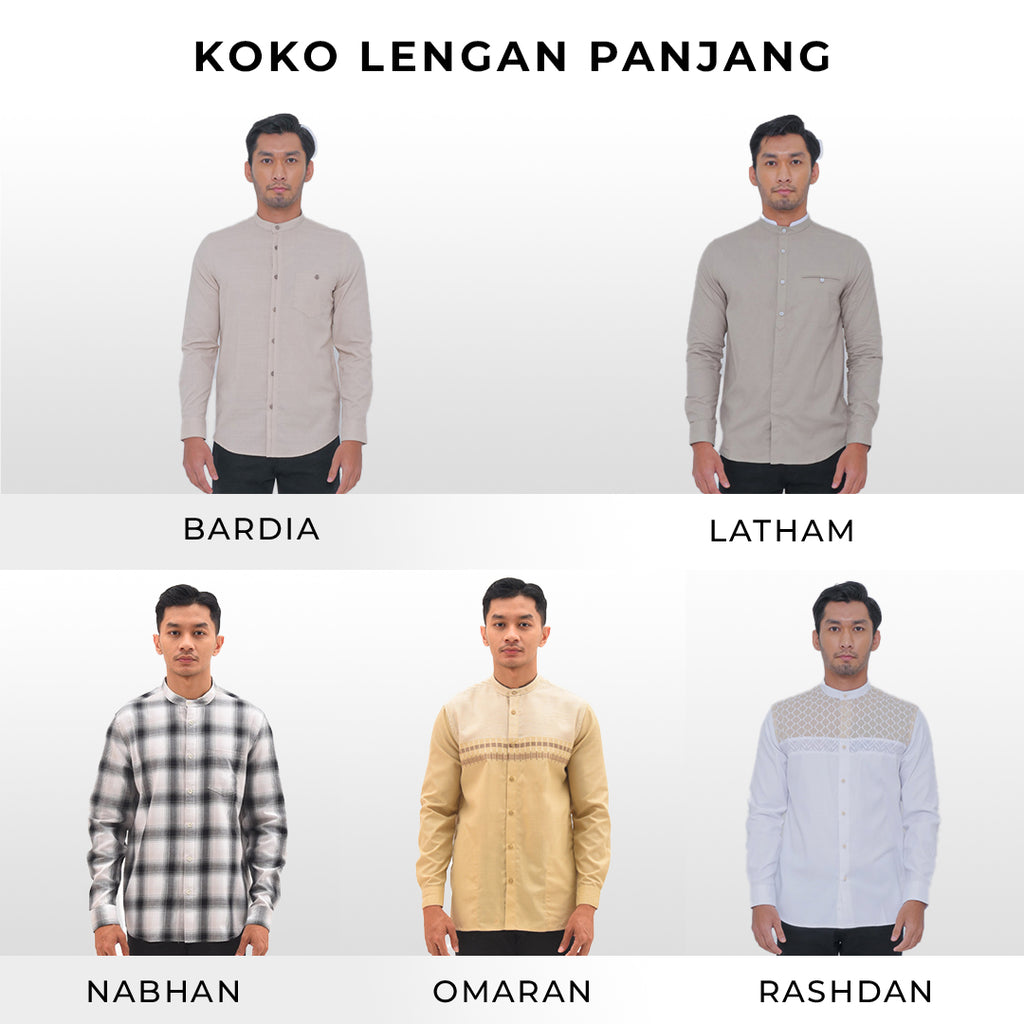 Men's Top by MOC Kemeja Koko Lengan Panjang Pria Collection 02