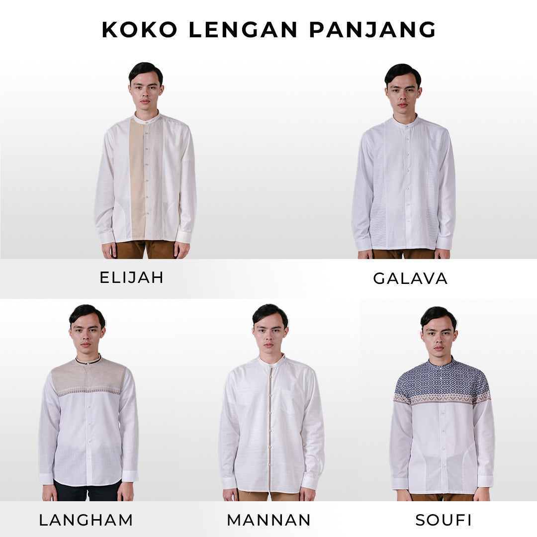 Men's Top by MOC Kemeja Koko Lengan Panjang Pria Collection 02
