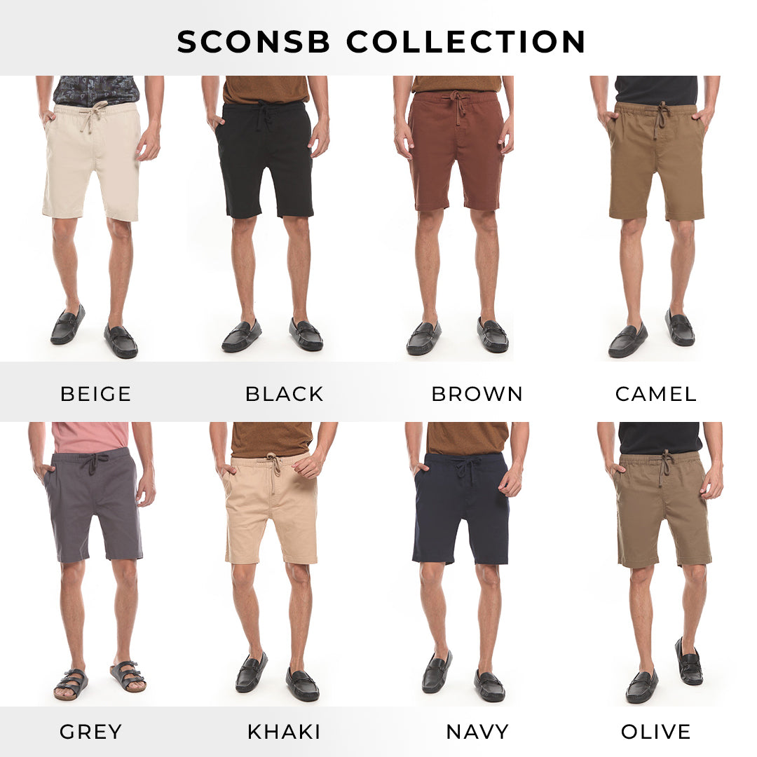 Men's Top by MOC Celana Pendek Casual Pria Short Slim Fit SCONSB Best Seller