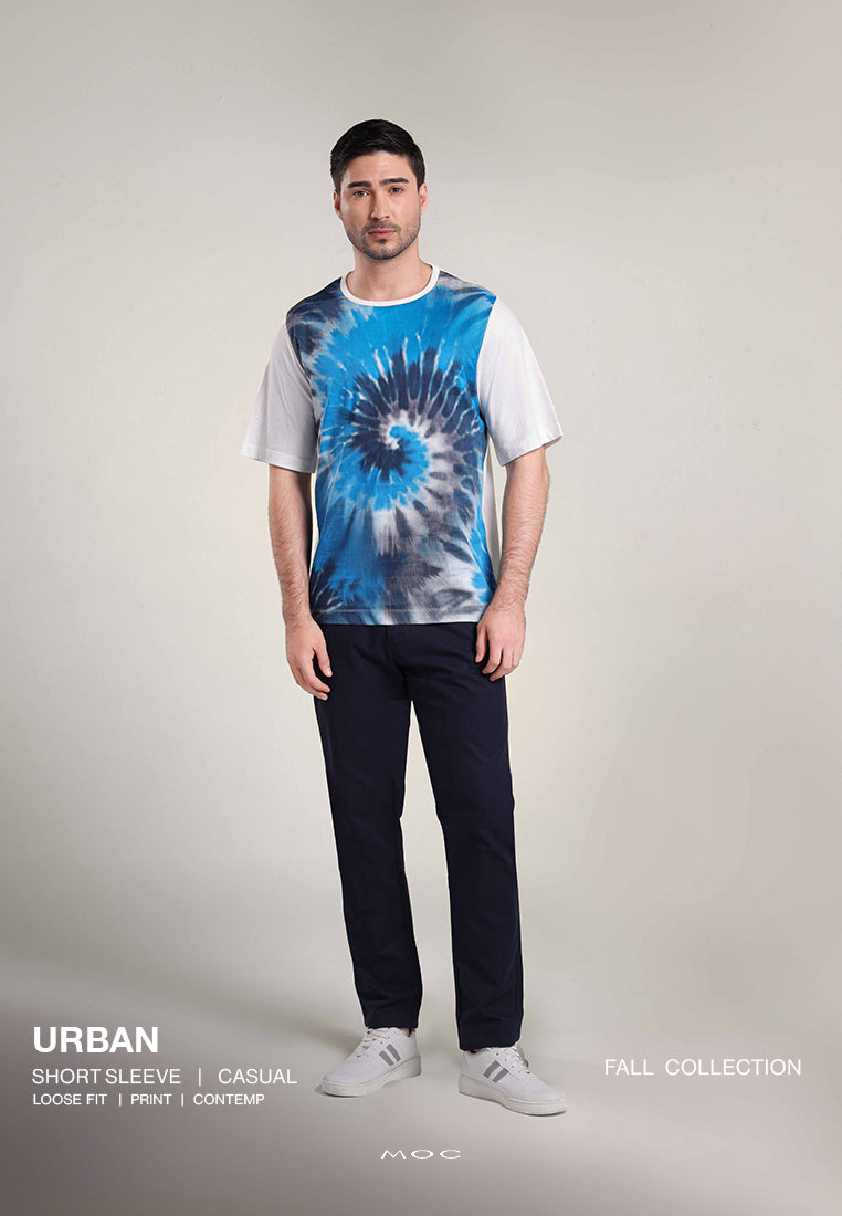 MOC Kaos Lengan Pendek Pria Urban - Blue