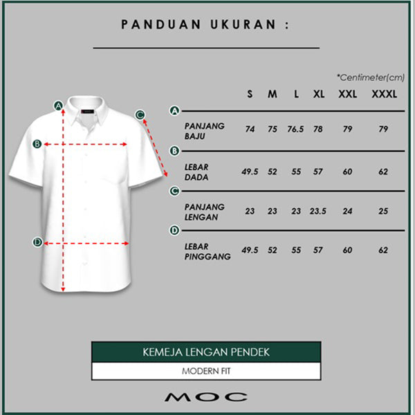 MOC - Kemeja Batik Pria Lengan Pendek Kayanawa - Maroon