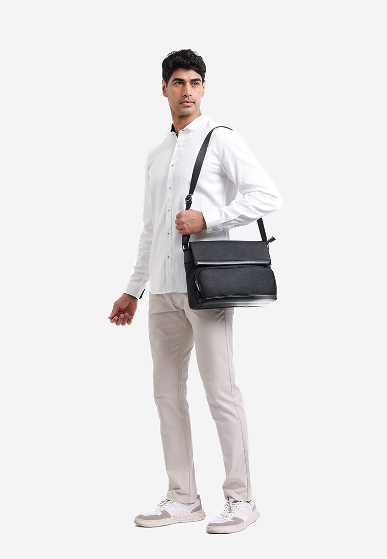 MOC - Kemeja Polos Pria Lengan Panjang Fargo - White