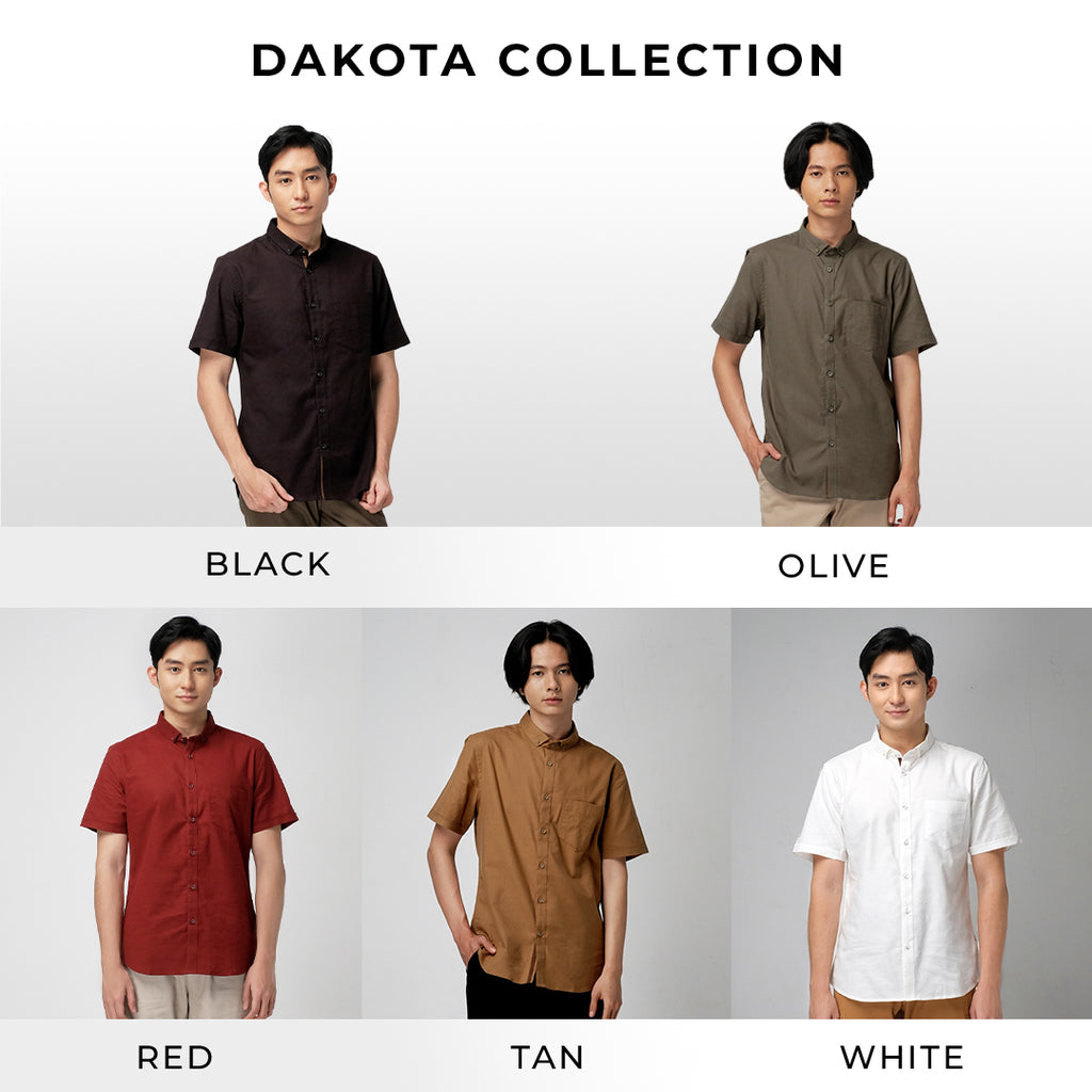 Men's Top By MOC Kemeja Pria Basic Polos Pendek Slim Fit Dakota Best Seller