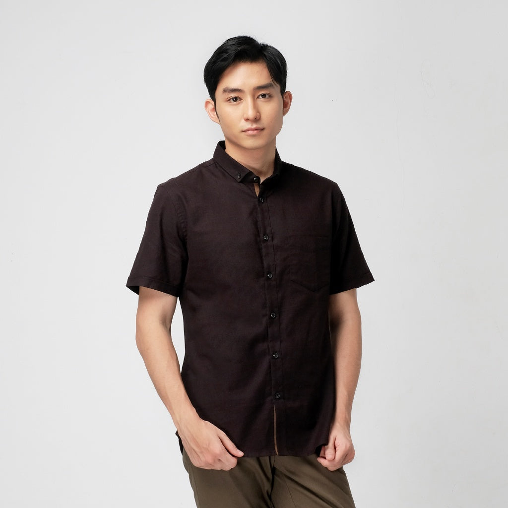 Men's Top By MOC Kemeja Pria Basic Polos Pendek Slim Fit Dakota Best Seller