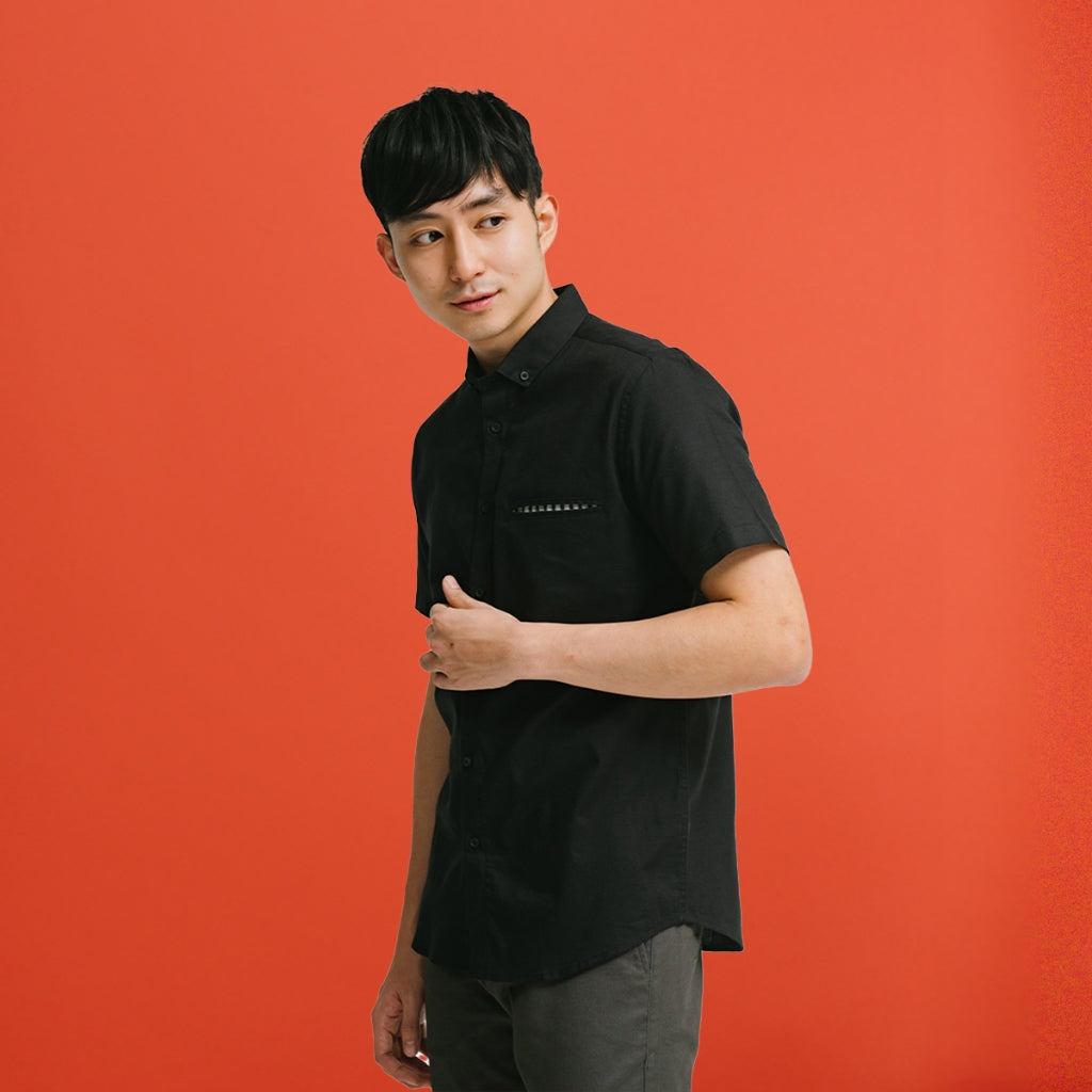 Men's Top By MOC Kemeja Lengan Pendek Pria Faucons Best Seller