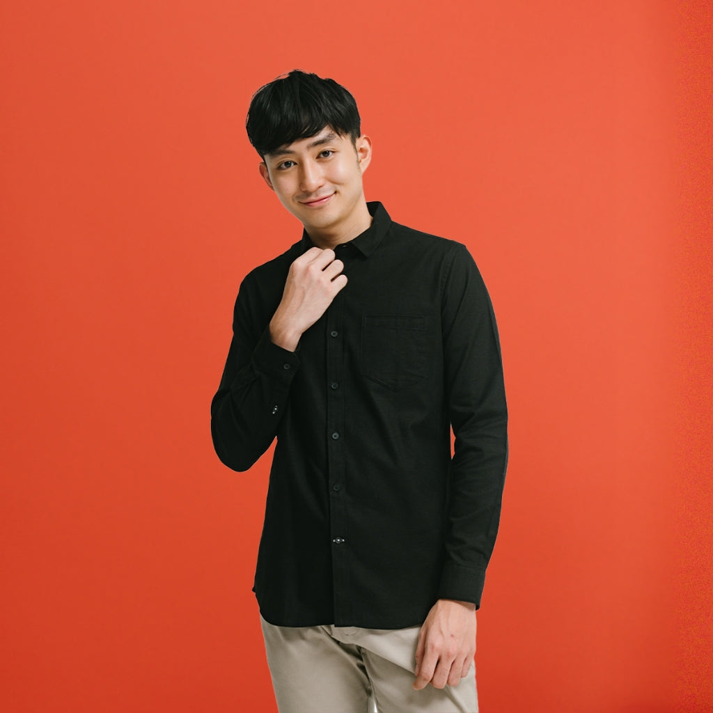 Men's Top By MOC Kemeja Lengan Panjang Pria Edmonds Best Seller