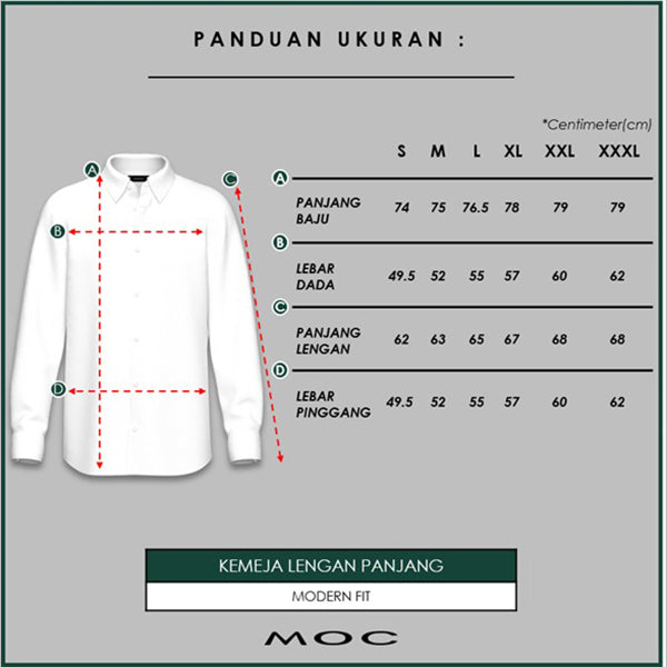 MOC - Kemeja Batik Pria Lengan Panjang Ekawira - Black