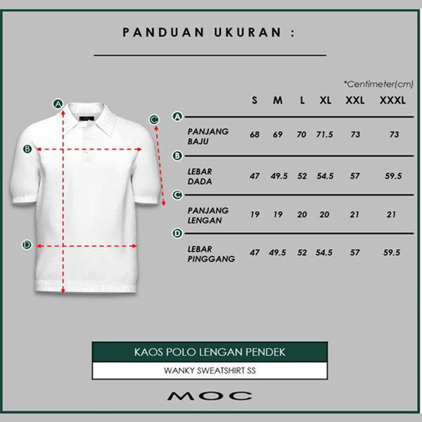 MOC - Kaos Polo Polos Pria Lengan Pendek Andres - Offwhite