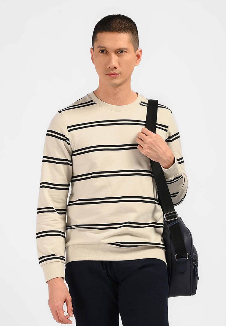 MOC Sweatshirt Lengan Panjang Pria HAGRID-BEIGE