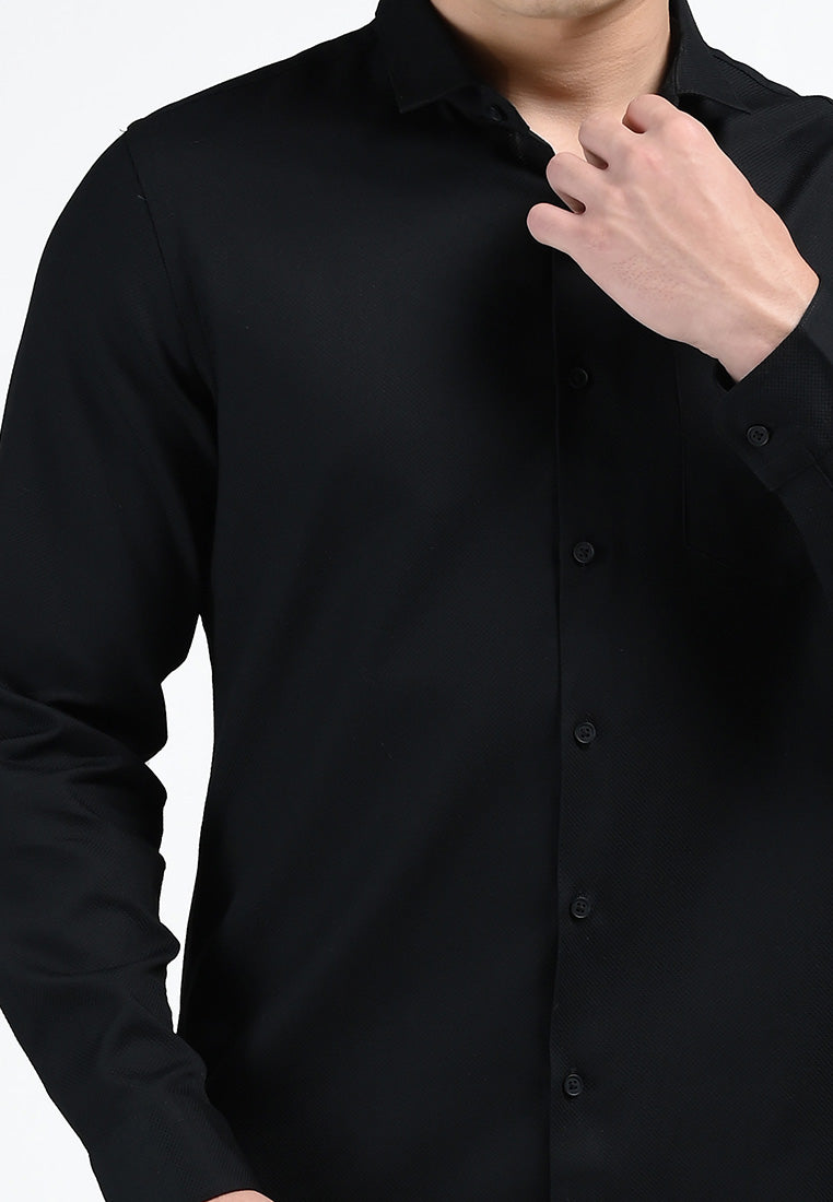 MOC Kemeja Lengan Panjang Pria ARTURO-BLACK