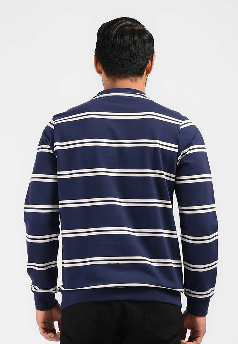 MOC Sweatshirt Lengan Panjang Pria HAGRID-NAVY