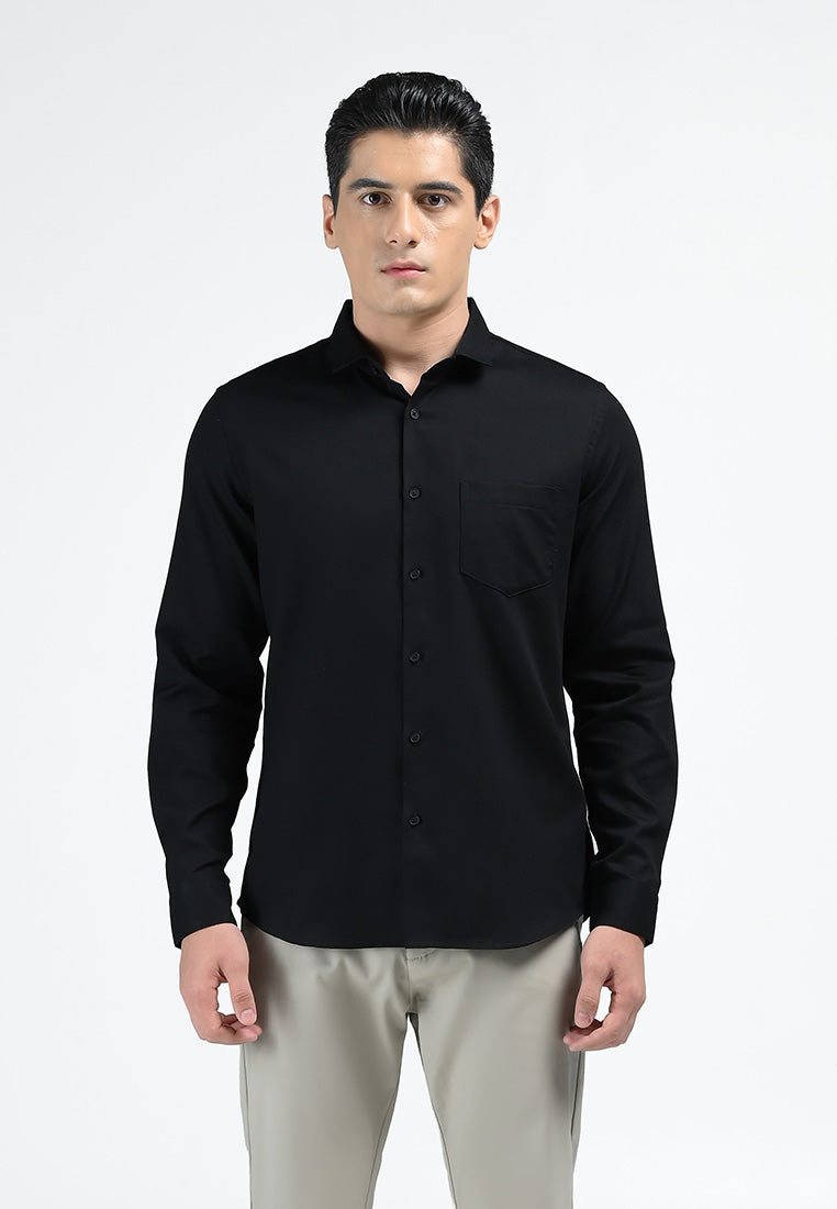 MOC Kemeja Lengan Panjang Pria ARTURO-BLACK