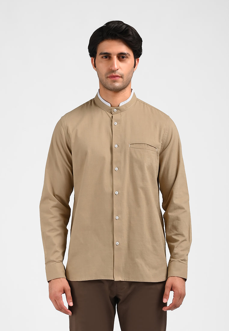 MOC Kemeja Lengan Panjang Pria MADINAH-KHAKI