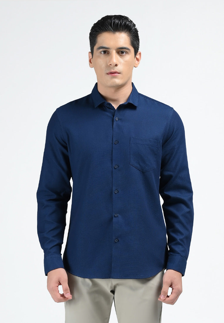 MOC Kemeja Lengan Panjang Pria ARTURO-NAVY