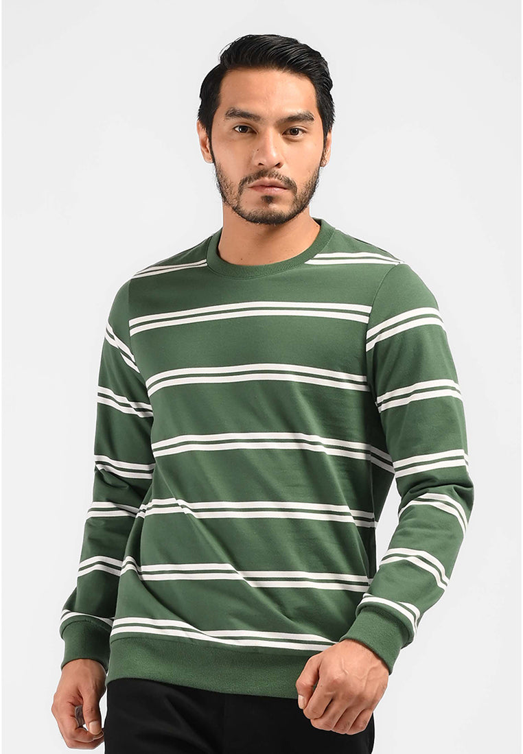 MOC Sweatshirt Lengan Panjang Pria HAGRID-GREEN
