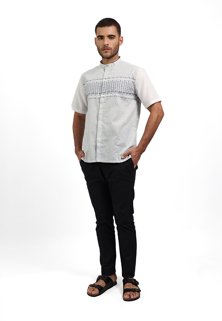 MOC Kemeja Koko Lengan Pendek Pria ARIFIN - GREY