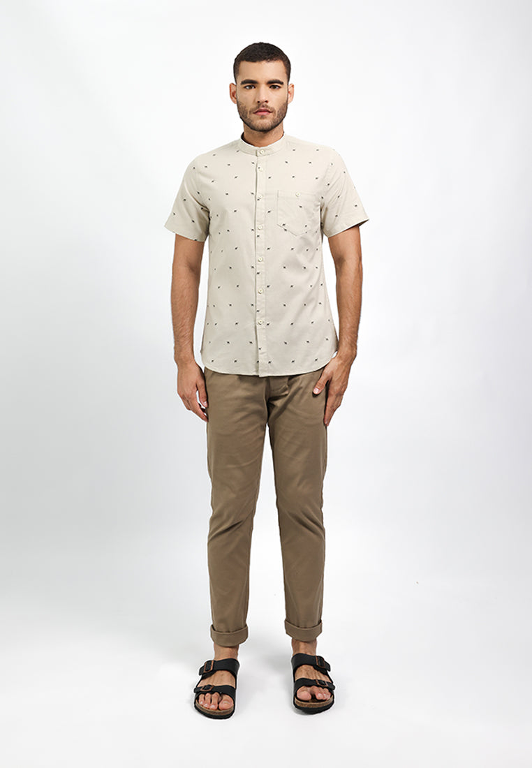 MOC Kemeja Lengan Pendek Pria CALAHAN - KHAKI