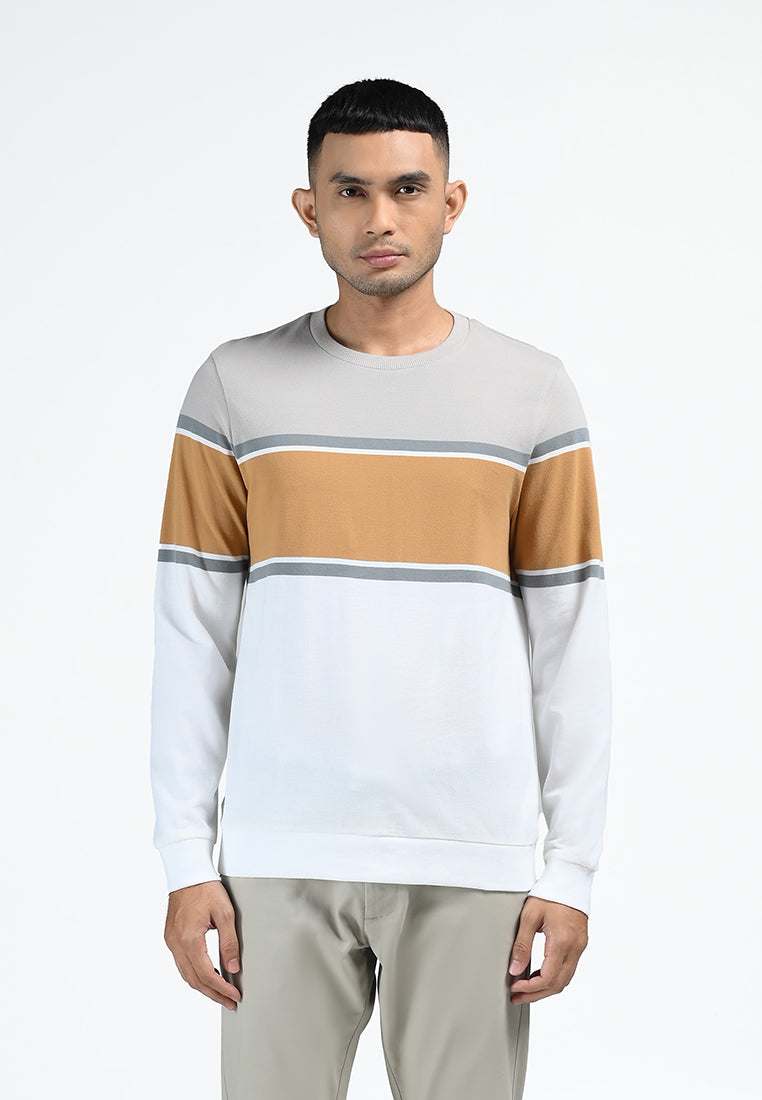 MOC Sweatshirt Lengan Panjang Pria HOLLIS-GREY