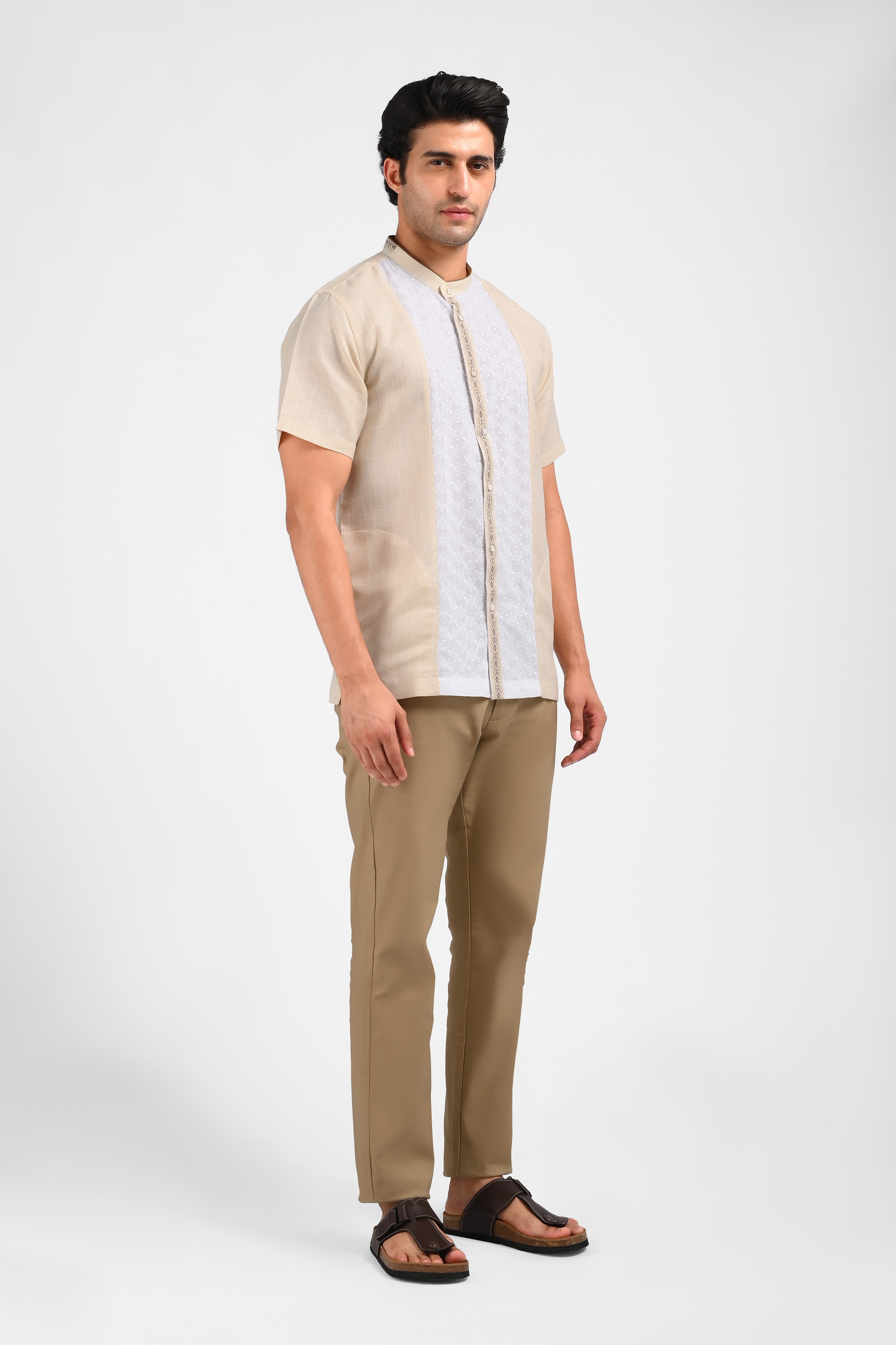 MOC Kemeja Koko Lengan Pendek Pria EDDARD-KHAKI