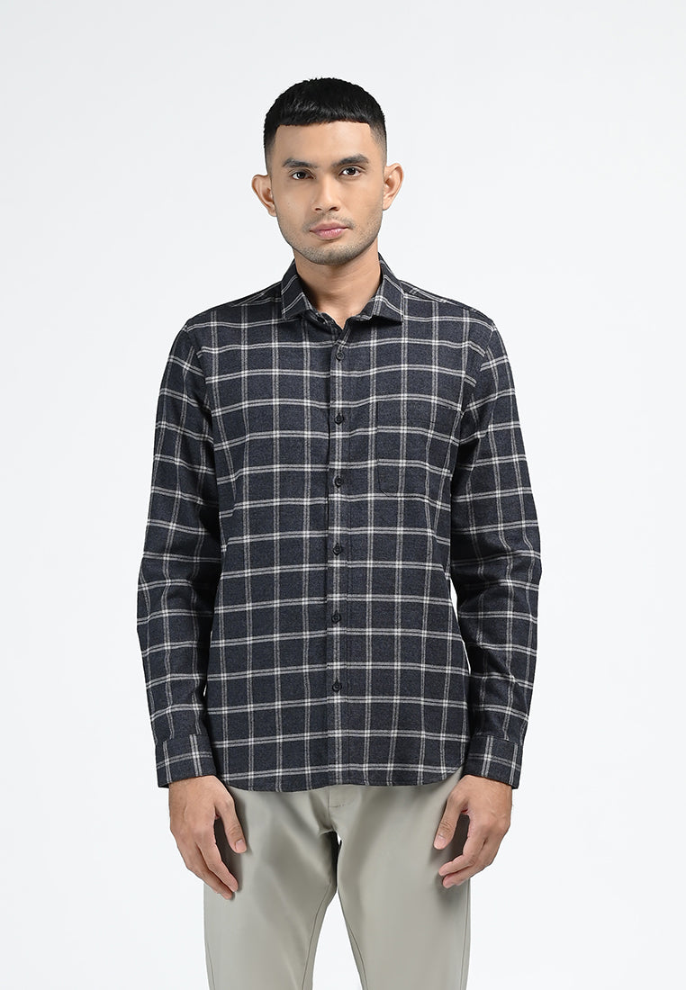 MOC Kemeja Lengan Panjang Pria ARSENAL-BLACK