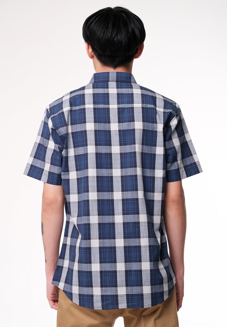 MOC Kemeja Lengan Pendek Pria TIAMO BESTBUY-NAVY