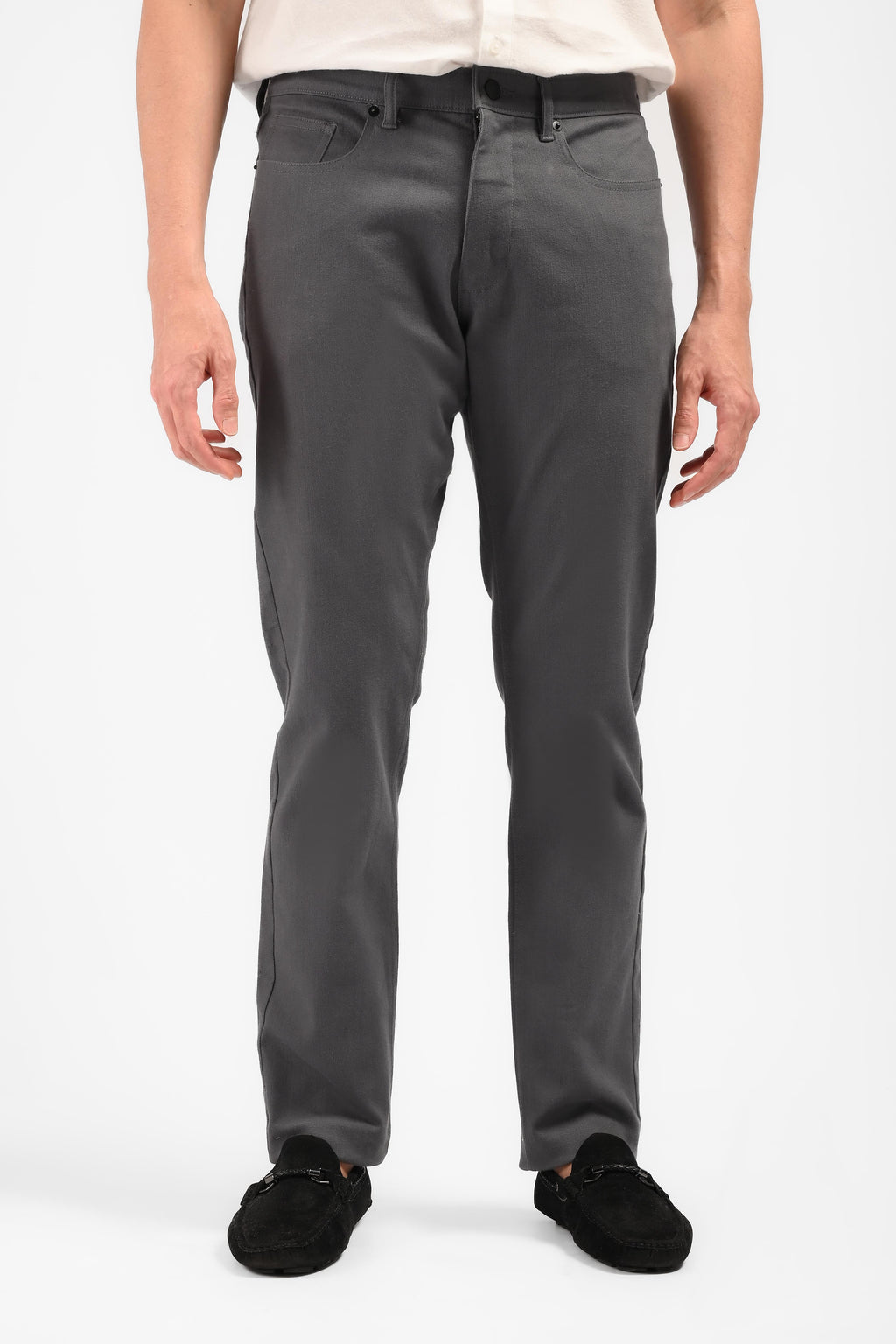MOC Celana Panjang Chinos Pria Slim Fit VERBY-DARK GREY