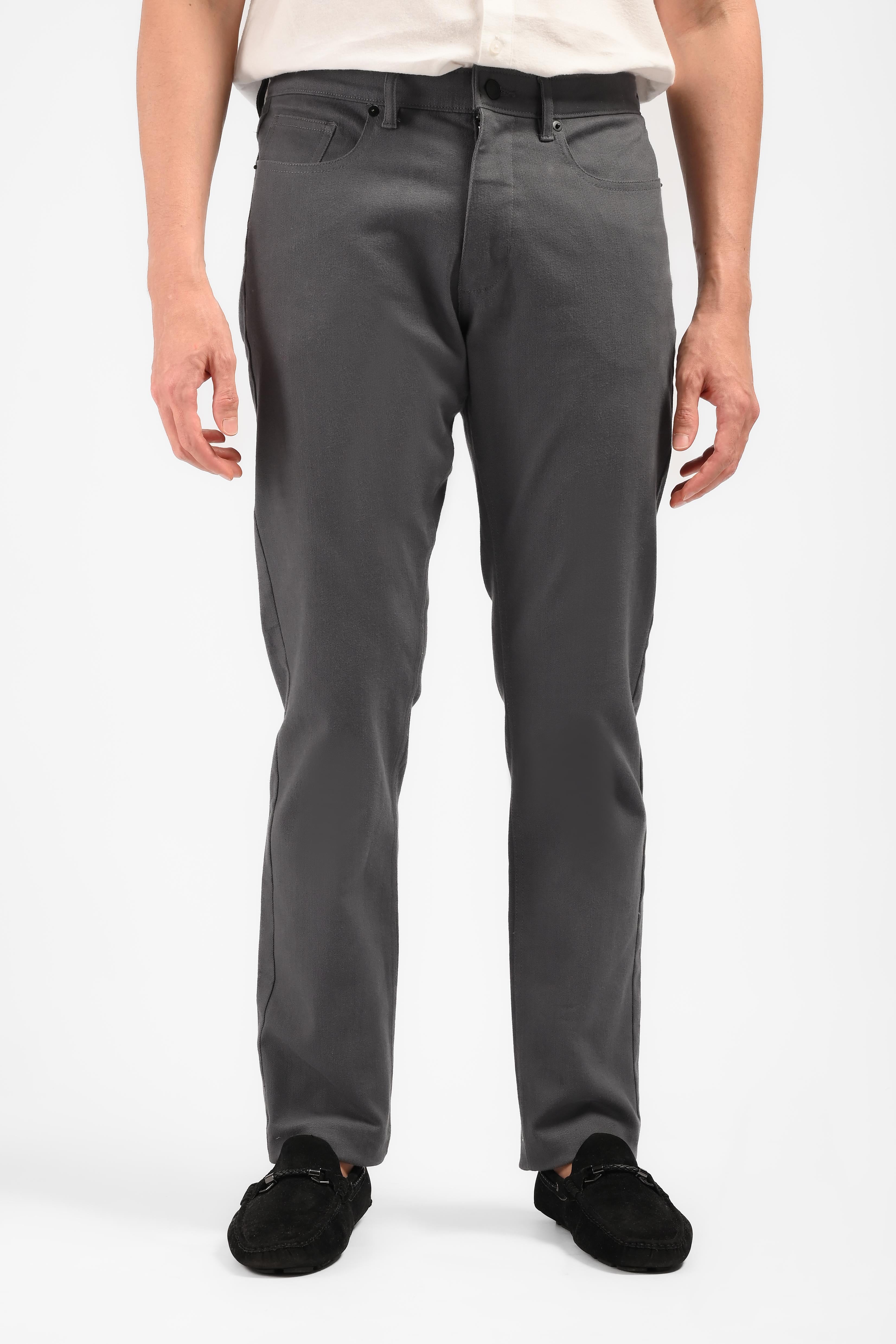 MOC Celana Panjang Chinos Pria Slim Fit VERBY-DARK GREY