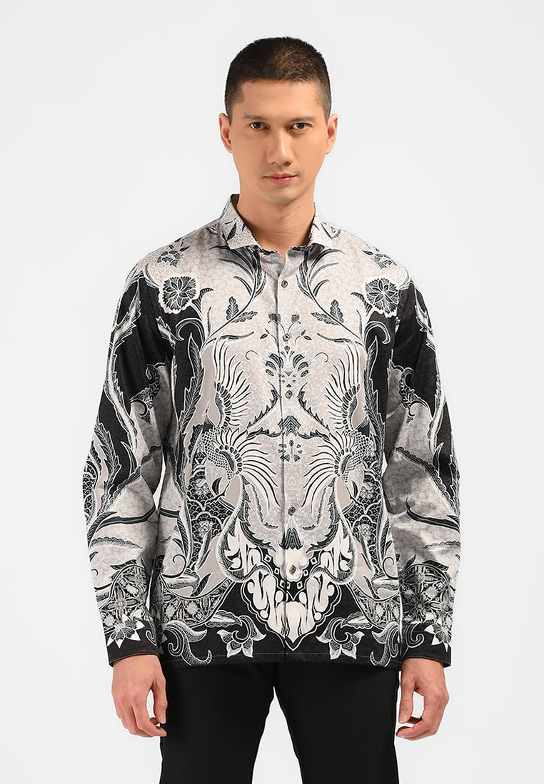 MOC Kemeja Batik Lengan Panjang Pria SUPARNA-BEIGE