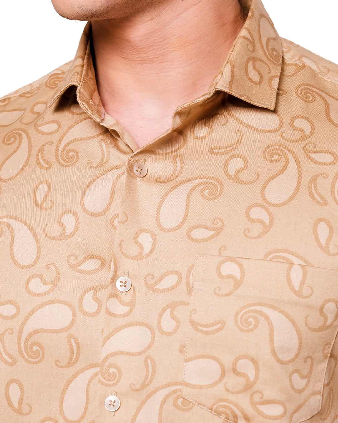 MOC Kemeja Lengan Panjang Pria THECOOL-BEIGE