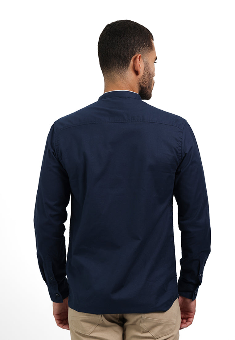 MOC Kemeja Koko Lengan Panjang Pria HIFZAH-NAVY