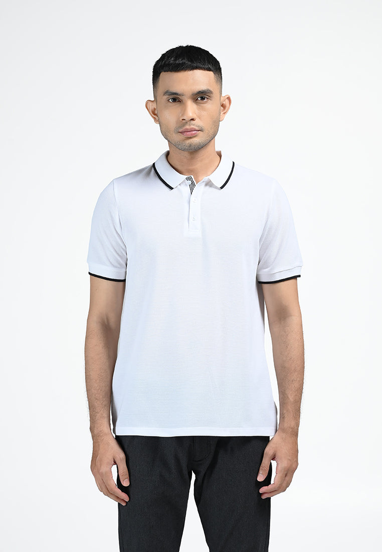 MOC Kaos Polo Lengan Pendek Pria COLTON-WHITE