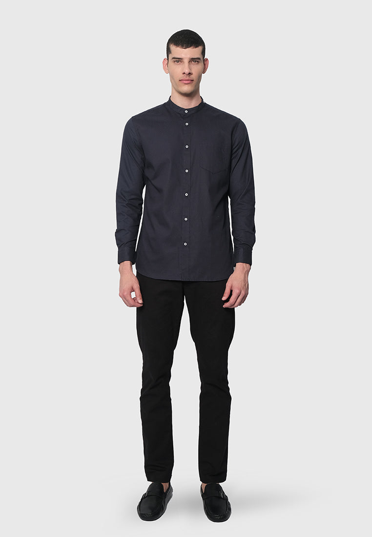 MOC Kemeja Lengan Panjang Pria LUTFI-NAVY