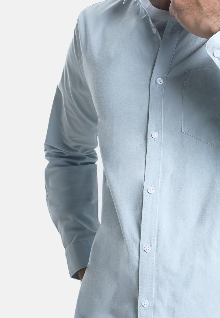 MOC Kemeja Lengan Panjang Pria CASPIAN-LIGHT BLUE