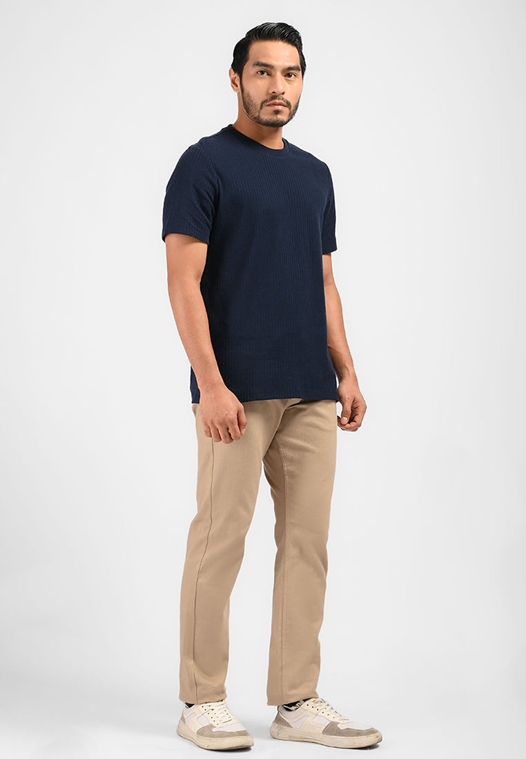MOC Kaos Lengan Pendek Pria HAZEL-NAVY