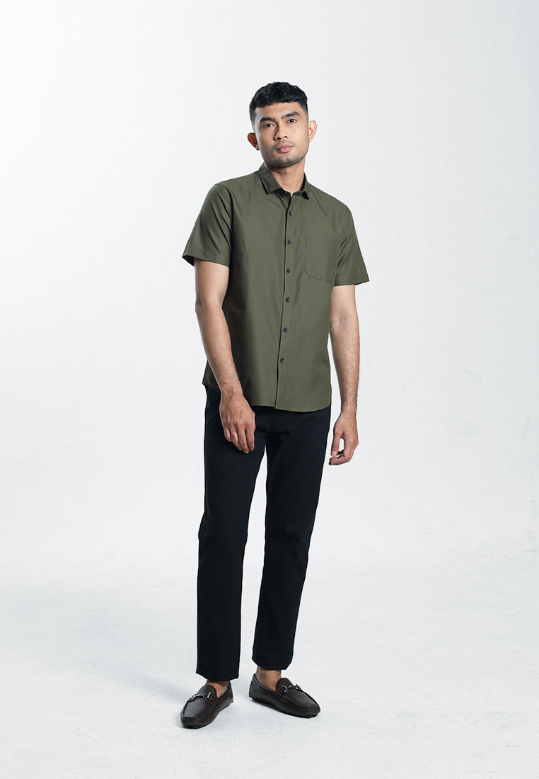 MOC Kemeja Lengan Pendek Pria ARCHIE B-OLIVE