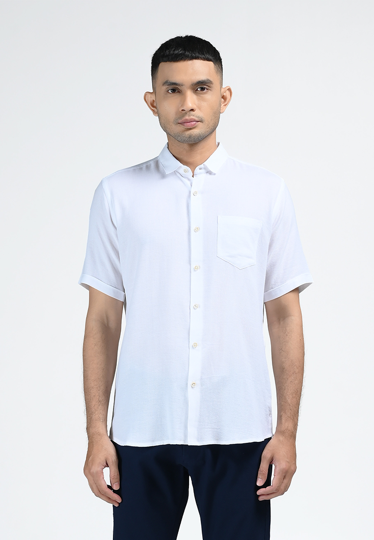 MOC Kemeja Lengan Pendek Pria OSVALDO-WHITE