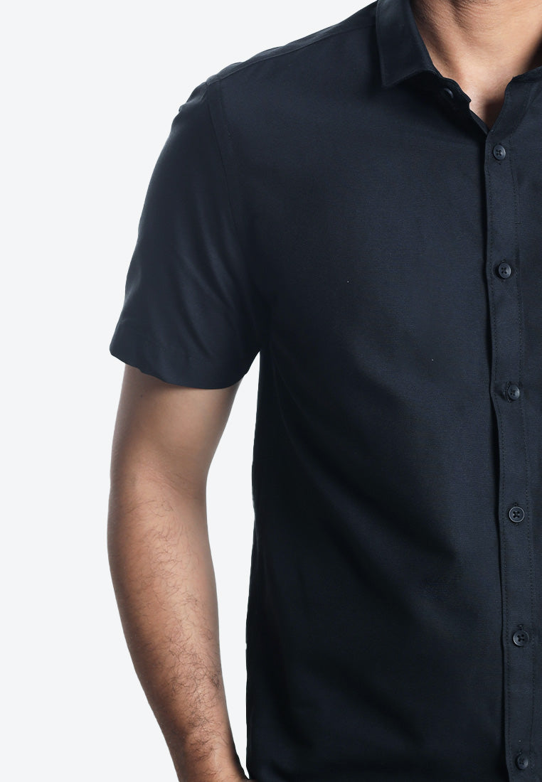 MOC Kemeja Lengan Pendek Pria ARCHIE B-BLACK