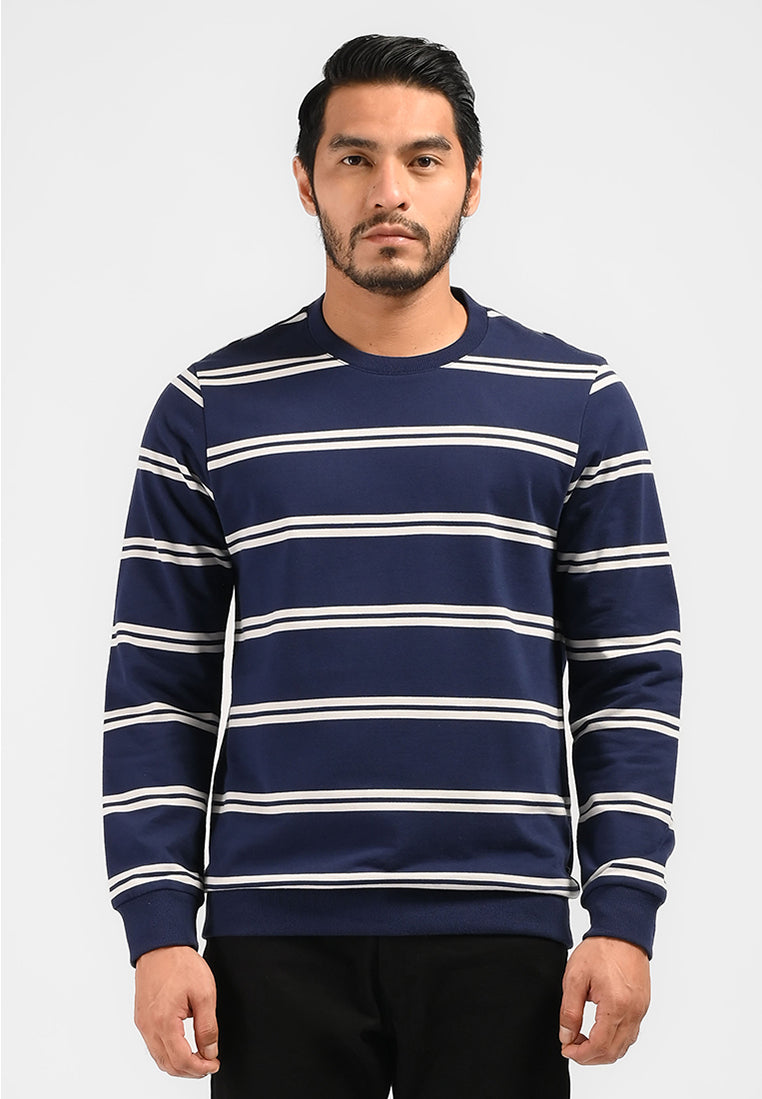 MOC Sweatshirt Lengan Panjang Pria HAGRID-NAVY