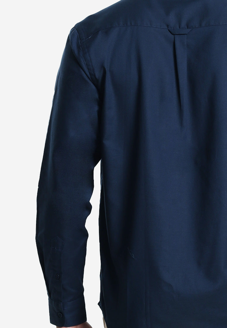 MOC Kemeja Lengan Panjang Pria CASPIAN-NAVY
