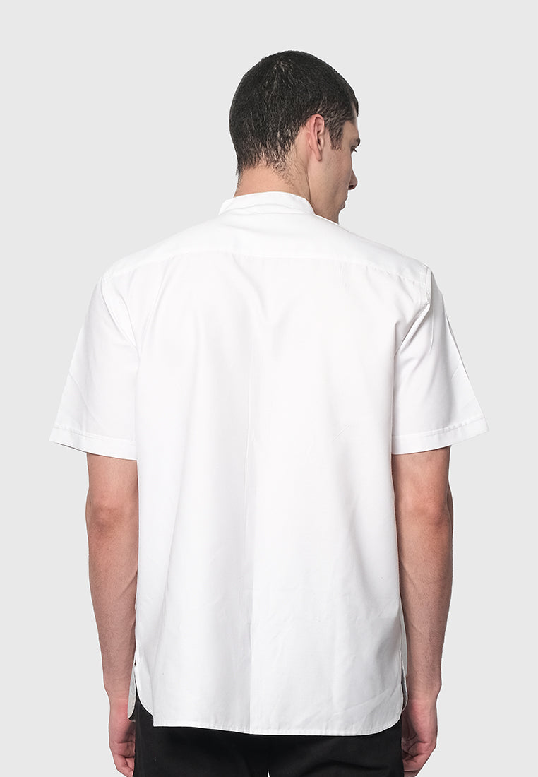 MOC Kemeja Koko Lengan Pendek Pria NOAH-WHITE