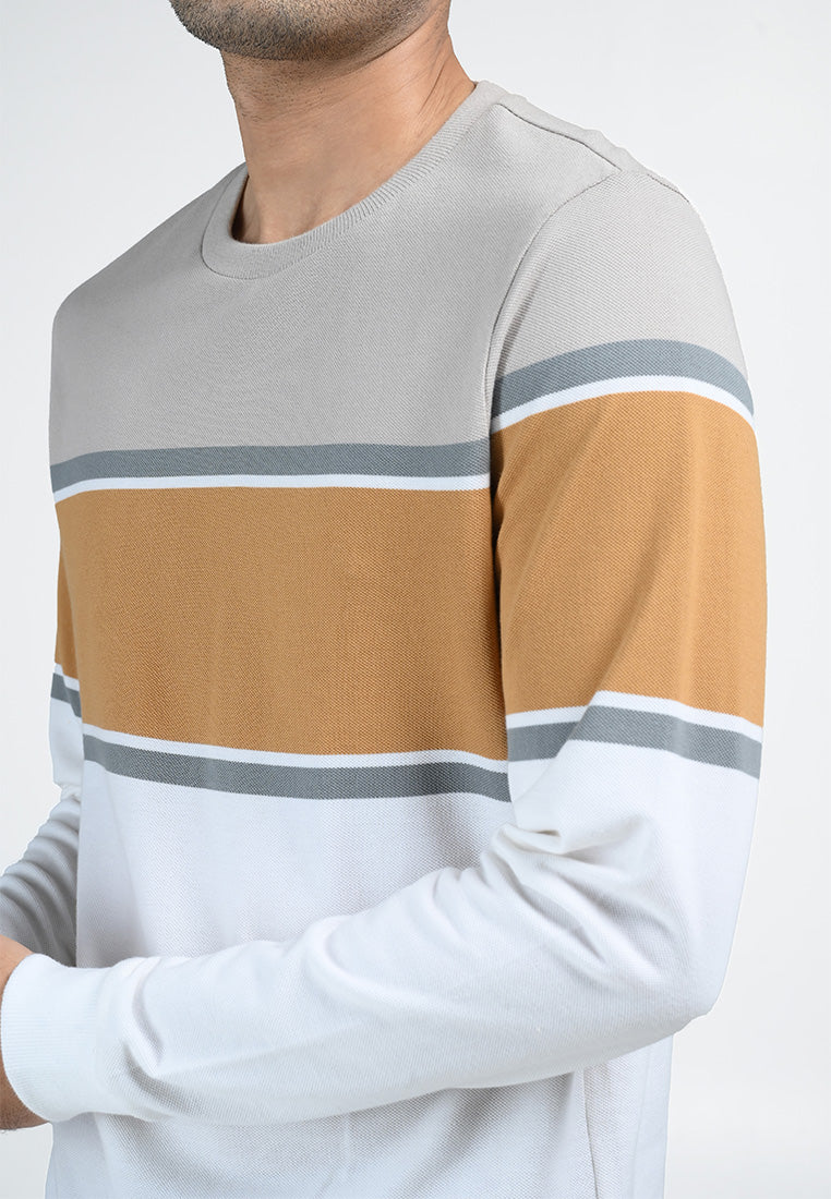 MOC Sweatshirt Lengan Panjang Pria HOLLIS-GREY