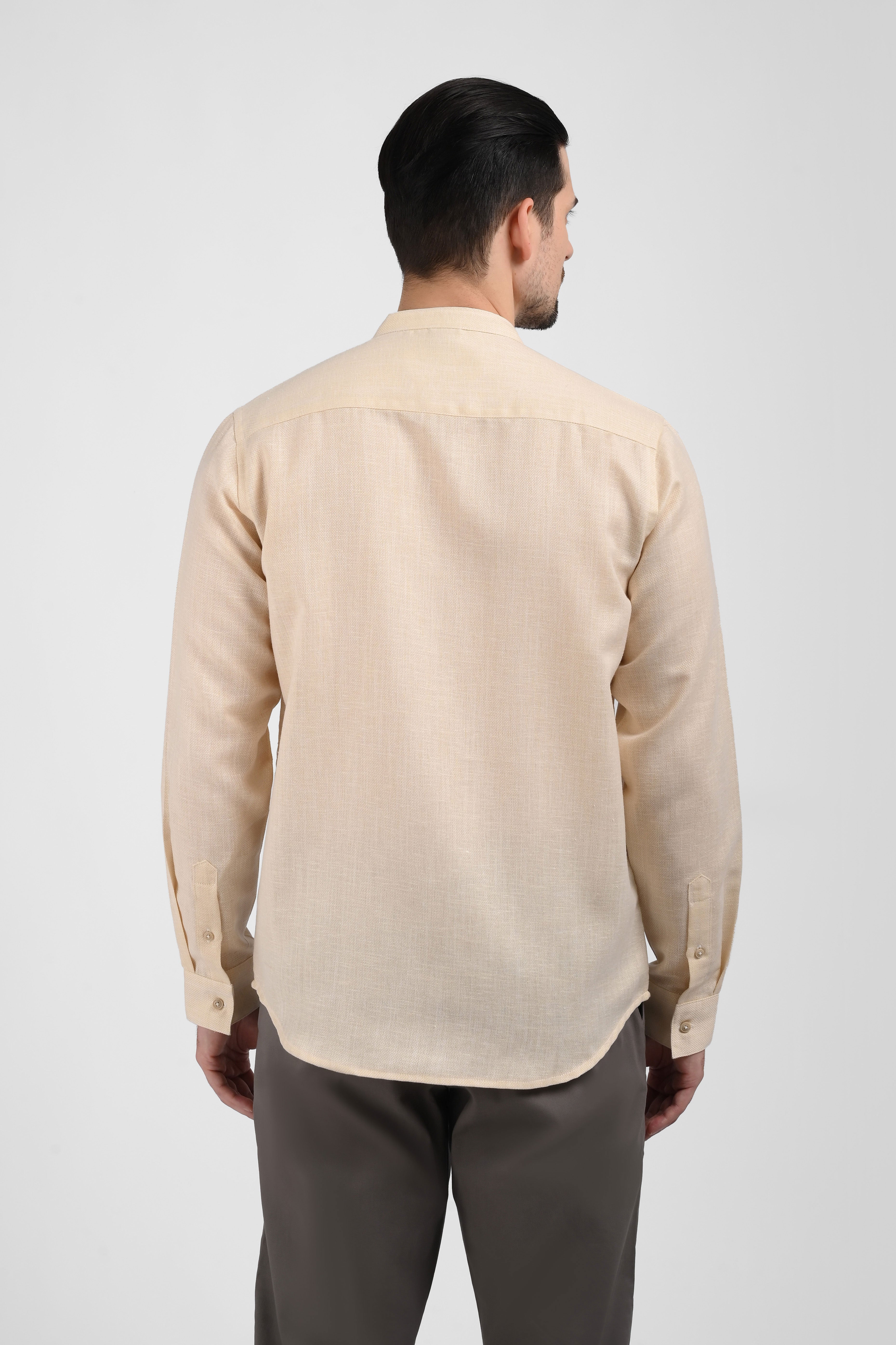 MOC Kemeja Koko Lengan Panjang Pria KOSEY-KHAKI