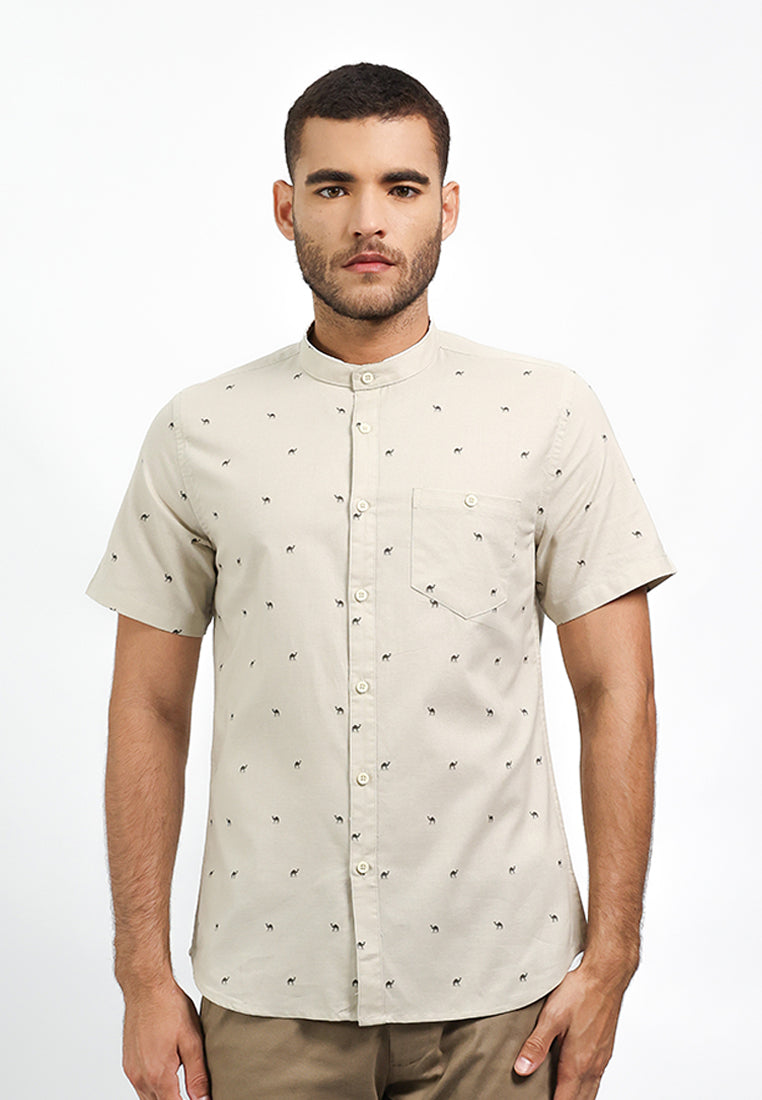 MOC Kemeja Lengan Pendek Pria CALAHAN - KHAKI