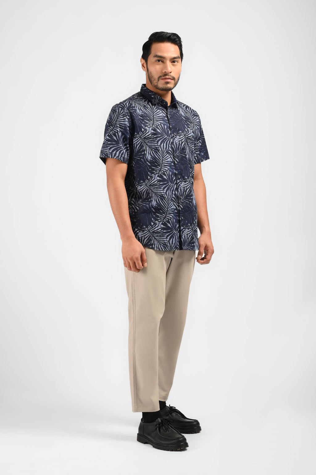 MOC Kemeja Lengan Pendek Pria PEYTON-NAVY