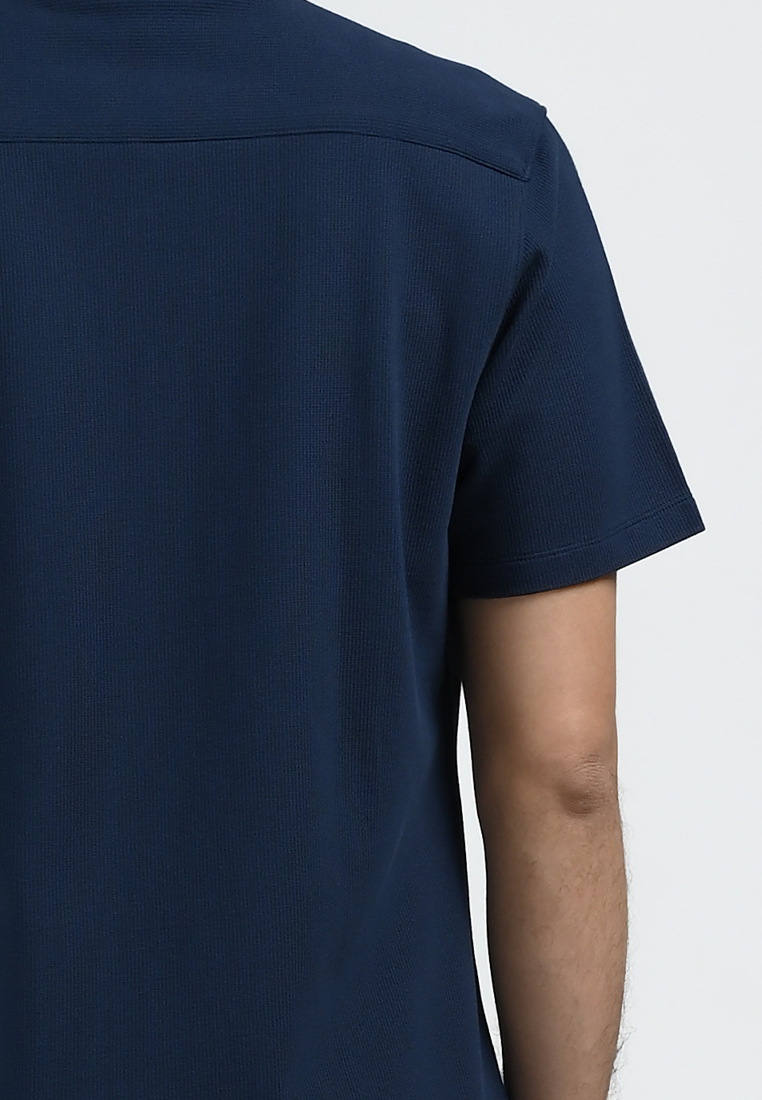 MOC Kemeja Lengan Pendek Pria BASLOW-NAVY